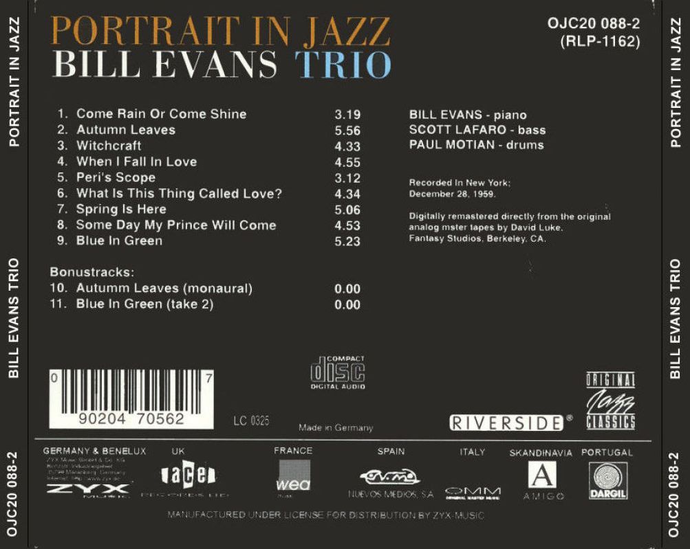 Bill Evans - The Best Of Bill Evans On Verve Bill Evans - The Best Of Bill Evans On Verve