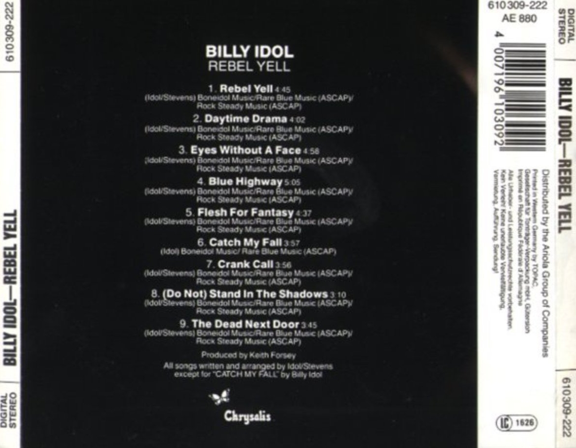 Billy Idol Eyes Without A Face Ojos Sin Rostro Billy Idol Eyes Without A Face Ojos Sin Rostro