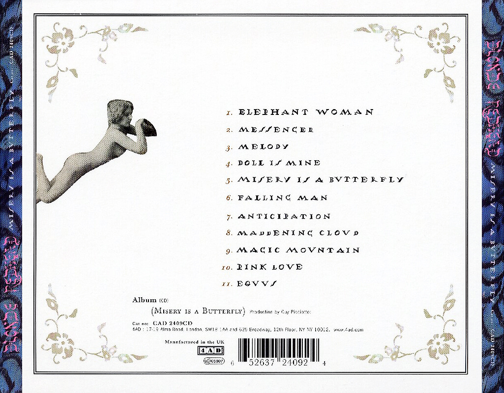 Blonde redhead misery is a butterfly tracklist