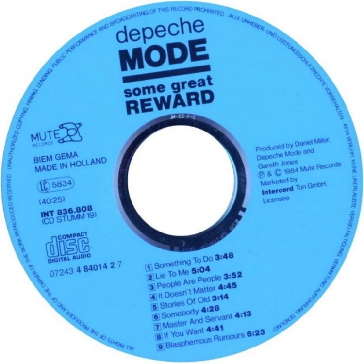 Depeche Mode Some Great Reward (1984) - L Express