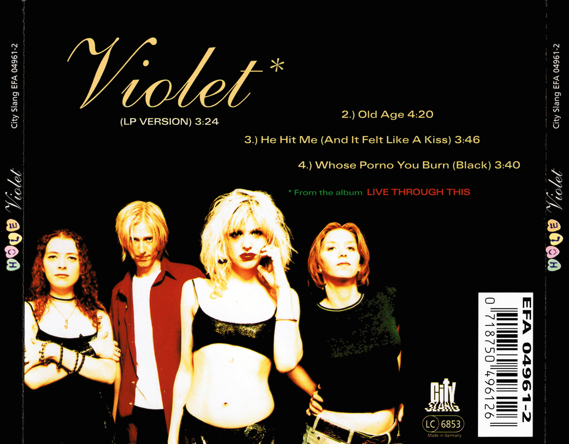 Scarica la copertina cd Hole Violet Back, scarica la cover cd Hole