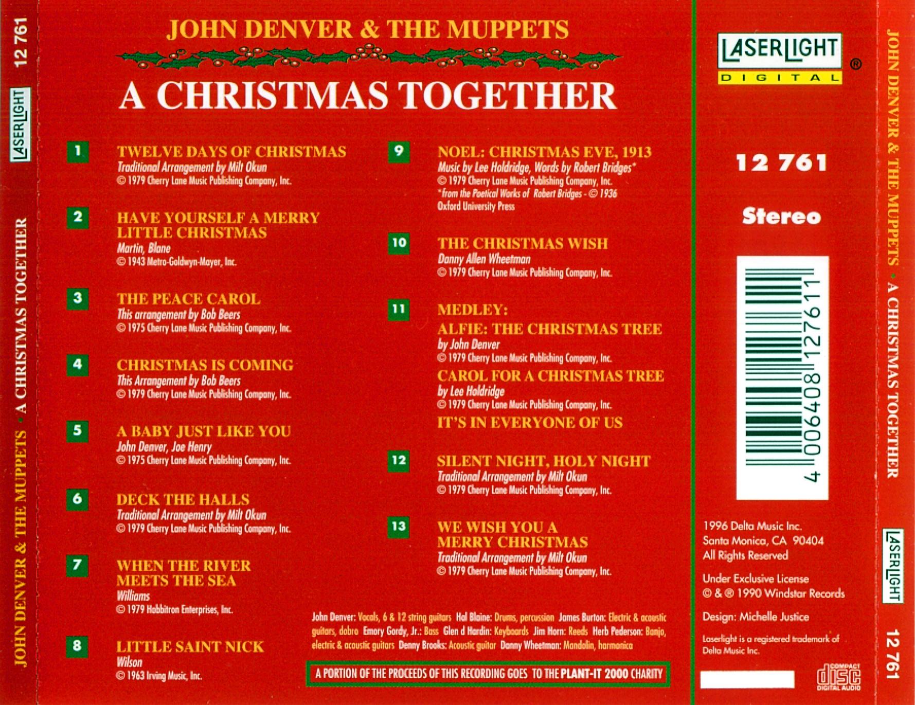 copertina cd john denver and the muppets a christmas john denver the muppets a christmas together